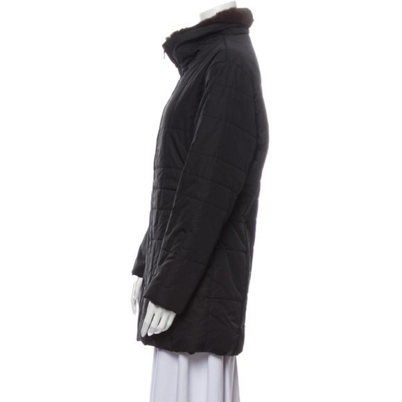 Andrew Marc Mink Fur Parka Small Jacket Ski Snow - Picture 2 of 3